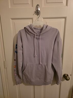 Grateful Dead Lilac Men's Hoodie Sweatshirt with Sleeve Art